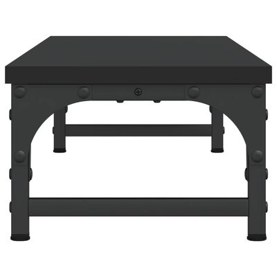 vidaXL Support de moniteur noir 85x23x15,5 cm bois d'ingénierie
