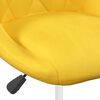vidaXL Chaises &agrave; manger pivotantes lot de 2 jaune moutarde velours