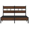 vidaXL Cadre de lit sans matelas ch&ecirc;ne marron 140x190 cm