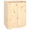 vidaXL Armoire &agrave; chaussures 60x35x80 cm Bois de pin massif