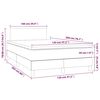 vidaXL Sommier &agrave; lattes de lit avec matelas LED Vert fonc&eacute; 120x200 cm