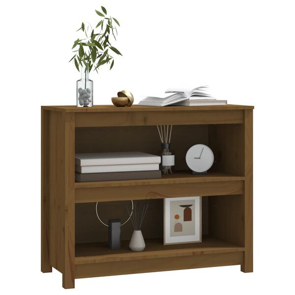 vidaXL Biblioth&egrave;que Marron miel 80x35x68 cm Bois de pin massif