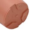 vidaXL Pot &agrave; fleurs rond 24 pcs Rouge brique &Oslash; 17 x 14 cm Plastique