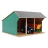 Kids Globe Hangar de ferme pour tracteurs jouet Petit 1:32 Bois 610192