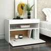 vidaXL Meuble TV avec lumi&egrave;res LED blanc 60x35x40 cm