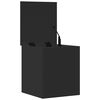 vidaXL Bo&icirc;te de rangement noir 40x42x46 cm bois d'ing&eacute;nierie