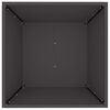 vidaXL Cache-pot de jardin Noir 50 x 50 x 15 cm Acier lamin&eacute; &agrave; froid
