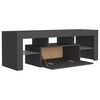 vidaXL Meuble TV avec lumi&egrave;res LED gris 120x35x40 cm