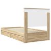 vidaXL Lit de Rangement Ch&ecirc;ne Sonoma 90 x 200 cm Bois d'ing&eacute;nierie