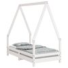 vidaXL Cadre de lit pour enfant blanc 70x140 cm bois de pin massif