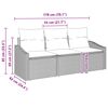 vidaXL Ensemble de Canap&eacute;s avec coussin 3 pcs Beige polyrotin