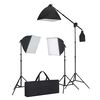 vidaXL Ensemble d'&eacute;clairage 3 lampes photo tr&eacute;pied et bo&icirc;tes &agrave; lumi&egrave;re