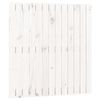 vidaXL T&ecirc;te de lit murale Blanc 82,5x3x90 cm Bois massif de pin