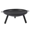 RedFire Barbecue de jardin avec tr&eacute;pied et bol &agrave; feu 50 cm Noir