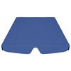 vidaXL Toit de rechange de balan&ccedil;oire bleu 188/168x145/110 cm