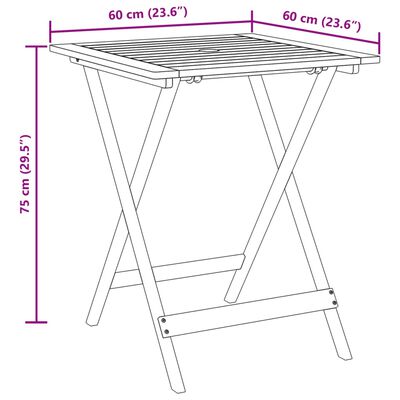 vidaXL Ensemble de bistro 3 pcs blanc crème tissu et bois massif