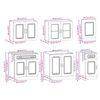 vidaXL Ensemble d'armoires de cuisine 7 pcs Kalmar bois d'ing&eacute;nierie