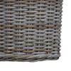 vidaXL Panier de Plante avec stockage 2 pcs Gris Rattan Kubu