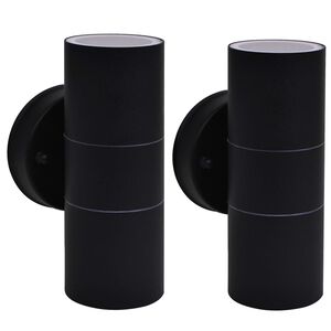vidaXL Applique murale d'ext&eacute;rieur 2 pcs Acier