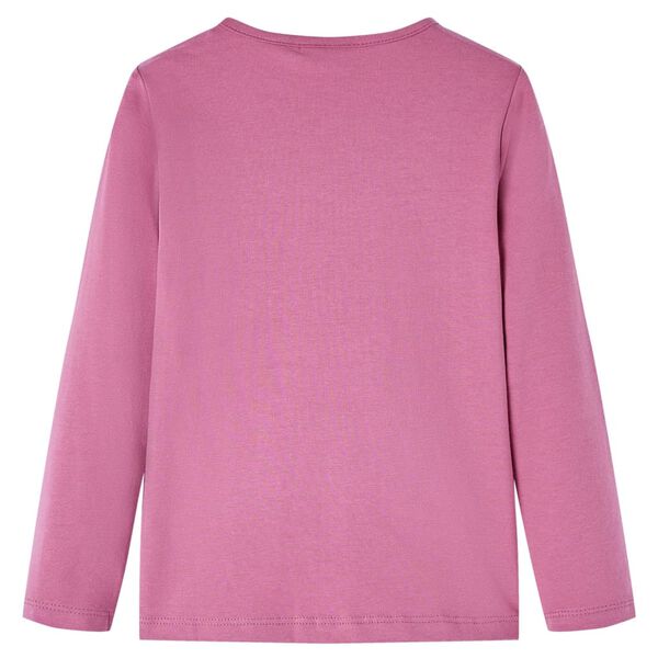 T-shirt enfants &agrave; manches longues framboise 116