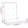vidaXL Coussins de chaise de jardin &agrave; dossier bas lot de 6 rouge