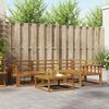 vidaXL Ensemble de canap&eacute;s d'ext&eacute;rieur 5 pcs Naturel