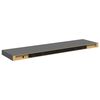 vidaXL &Eacute;tag&egrave;re murale flottante 4 pcs Gris brillant 90x23,5x3,8 cm MDF
