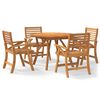 vidaXL Ensemble &agrave; manger de jardin 5 pcs Bois d'acacia solide