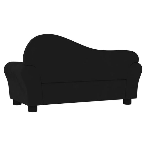 vidaXL Canap&eacute; pour enfants Noir Velours