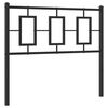 vidaXL T&ecirc;te de lit de remplacement m&eacute;tal noir 100 cm