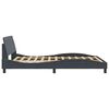 vidaXL Cadre de lit Dover gris fonc&eacute; 140x200 cm velours