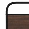 vidaXL T&ecirc;te de lit de remplacement ch&ecirc;ne marron 140 cm acier et bois d'ing&eacute;nierie