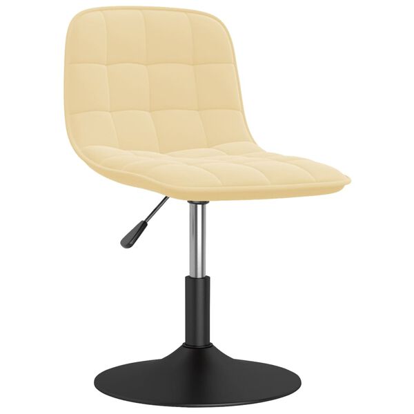 vidaXL Tabouret de bar Cr&egrave;me Velours