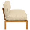 vidaXL Ensemble de Canap&eacute;s Beige 120 x 92 x 69 cm Bois d'Acacia Massif