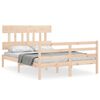 vidaXL Cadre de lit sans matelas 120x200 cm bois massif
