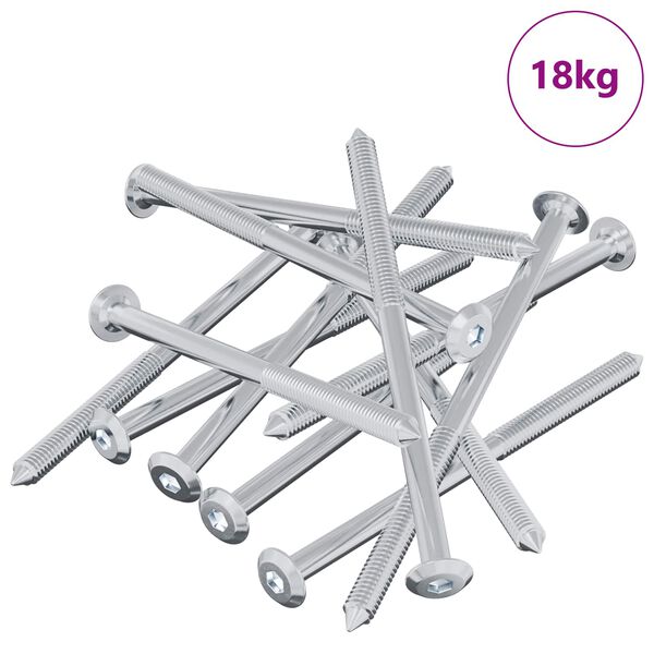 vidaXL Vis 1000 pcs Argent&eacute; M6 x 100 mm Acier