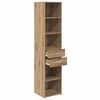 vidaXL Haut Armoire avec tiroir Ch&ecirc;ne artisanal 40 x 42,5 x 185 cm