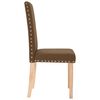 vidaXL Chaises &agrave; manger lot de 6 marron tissu