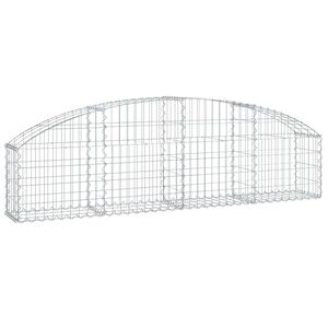 vidaXL Panier de gabions arqu&eacute; 200x30x40/60 cm Fer galvanis&eacute;