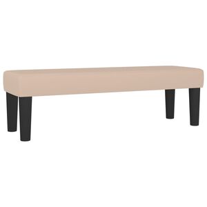 vidaXL Banc Cappuccino 100x30x30 cm Similicuir