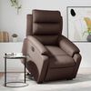 vidaXL Fauteuil inclinable &eacute;lectrique marron similicuir