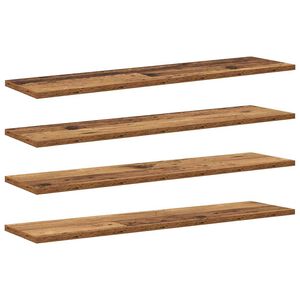 vidaXL &Eacute;tag&egrave;re &agrave; livres 4 pcs Marron 80 x 20 x 1,5 cm
