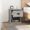 vidaXL Table de chevet sonoma gris 39x39x47,5 cm bois d'ing&eacute;nierie