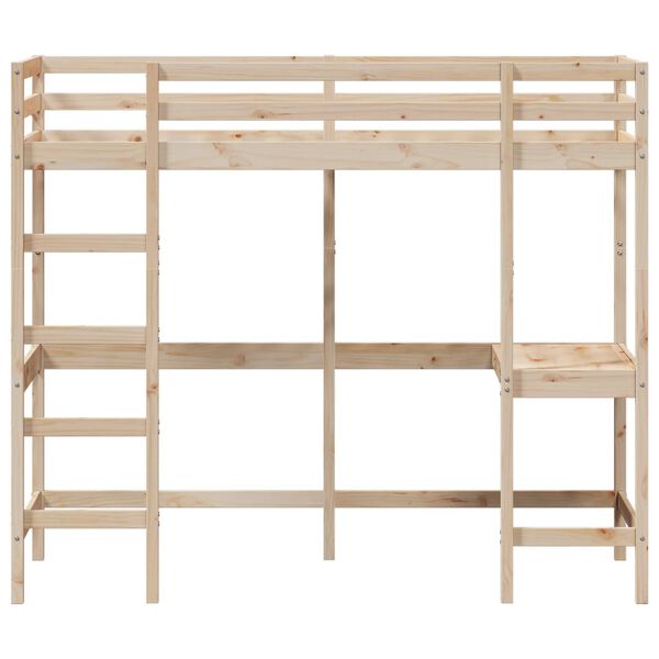 vidaXL Lit superpos&eacute; sans matelas 75x190 cm bois de pin massif
