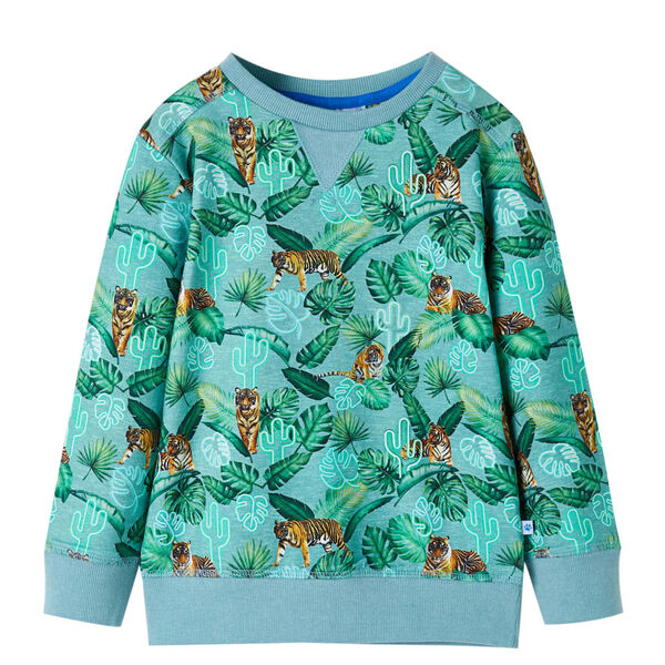 Sweatshirt pour enfants m&eacute;lange vert clair 92