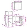 vidaXL Ensemble de meubles de salle de bain 3 pcs ch&ecirc;ne sonoma