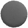 vidaXL Coussins de si&egrave;ge 2 pcs Gris fonc&eacute; &Oslash;30 x 13 cm tissu