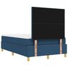 vidaXL Lit &agrave; ressorts avec matelas Bleu 120 x 190 cm tissu