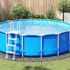 vidaXL B&acirc;che de piscine gris clair &Oslash;366 cm g&eacute;otextile polyester