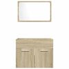 vidaXL Ensemble de meubles de salle de bain 2 pcs ch&ecirc;ne sonoma